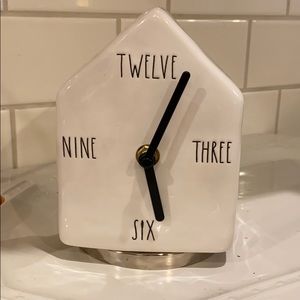 Rae Dunn Birdhouse Clock RARE